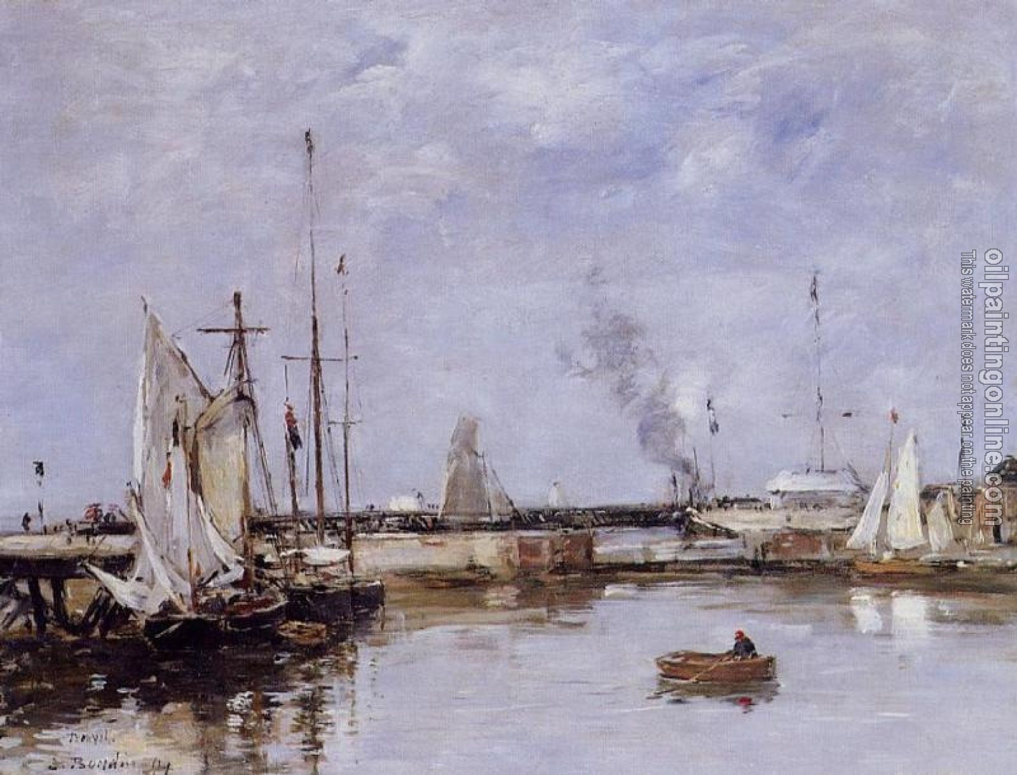 Boudin, Eugene - The Lock at Trouville